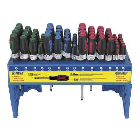  MEGA   KIÁLLÍTÓS GUMÍROZOTT NYELŰ CR-VA CSAVARHÚZÓK - 126 DB  termék fő termékképe