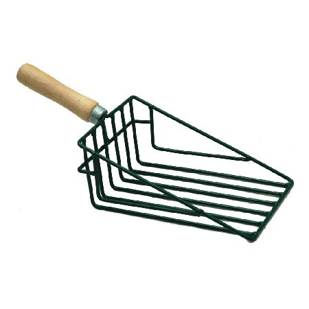  POLONIA   ZÖLDSÉG SZÁLLÍTÓ FANYELŰ RÁCSOS KISLAPÁT - 150X350MM  termék fő termékképe