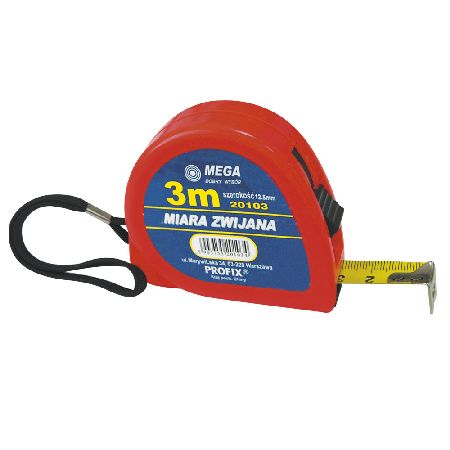  MEGA   MŰANYAGHÁZAS MÉRŐSZALAG - 5MX13MM  termék fő termékképe