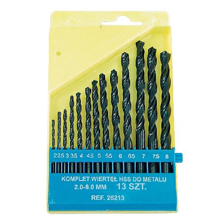  MEGA   FÉMFÚRÓ SZETT HSS - 2.0-8.0MM - 13 DB  termék fő termékképe