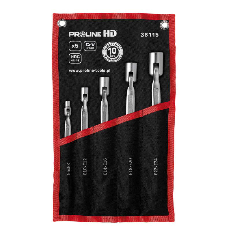  PROLINE.HD   CSUKLÓ TORX CSŐKULCS SZETT - HD CR-VA E6-E24 - 5 DB  termék fő termékképe