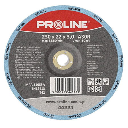  PROLINE   SÜLLYESZTETT FÉM VÁGÓKORONG - 230X3.0MM / A30R  termék fő termékképe