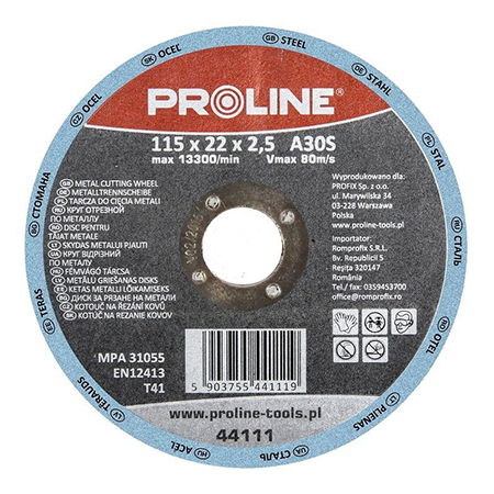  PROLINE   SÜLLYESZTETT CSISZOLÓKORONG - 115X6.0MM / A24R  termék fő termékképe