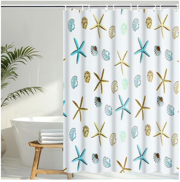  RPX-DUS   ZUHANYFÜGGÖNY 70G / 180X200CM - MŰVÉSZI-MINTÁS  termék fő termékképe