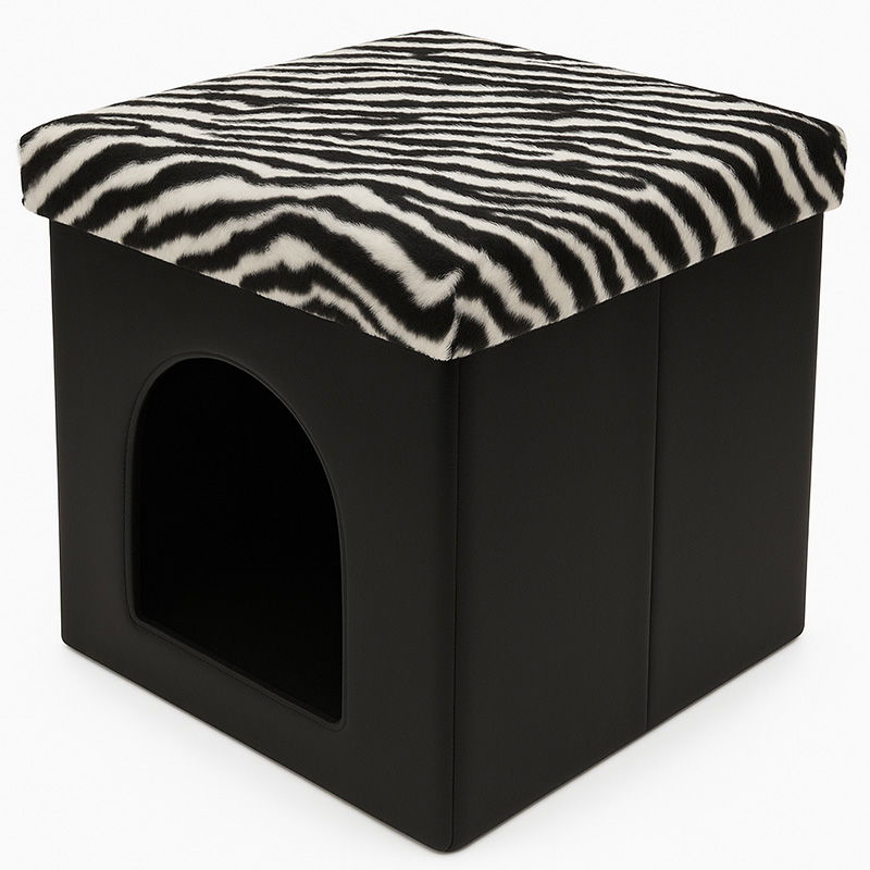  RPX-TAB   ÁLLAT CUCKÓS ÖSSZECSUKHATÓ ZSÁMOLY - 38X38X38CM / ZEBRA  termék fő termékképe