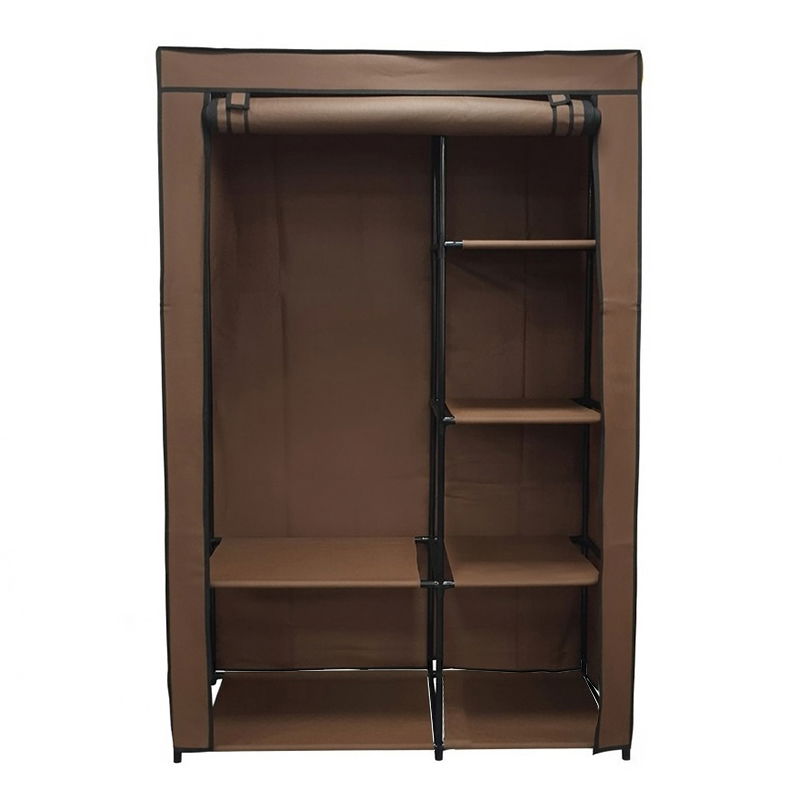  RPX-HAI   ROLÓS TEXTIL RUHASZEKRÉNY - 105X45X160CM / BARNA  termék fő termékképe