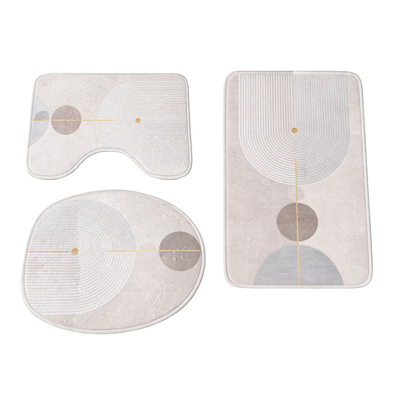  RPX-COV   FLANEL FÜRDŐSZOBASZŐNYEG - 40X60/40X50/40X45CM / KÖRÖS  termék fő termékképe