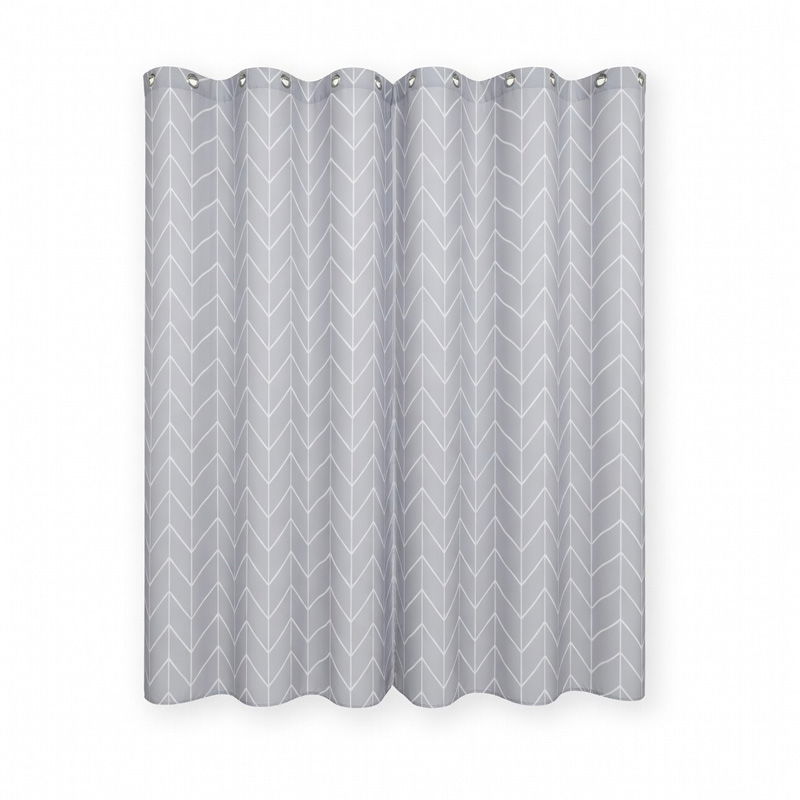  RPX-DUS   ZUHANYFÜGGÖNY 90G / 180X200CM - SZÜRKE-KOCKA-MINTÁS  termék fő termékképe