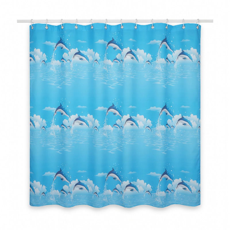  RPX-DUS   ZUHANYFÜGGÖNY 90G / 180X200CM - DELFIN-MINTÁS  termék fő termékképe