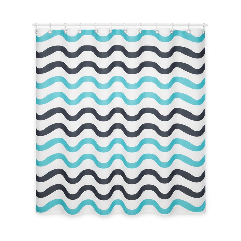  RPX-DUS   ZUHANYFÜGGÖNY 70G / 180X200CM - HULLÁM-MINTÁS  termék fő termékképe