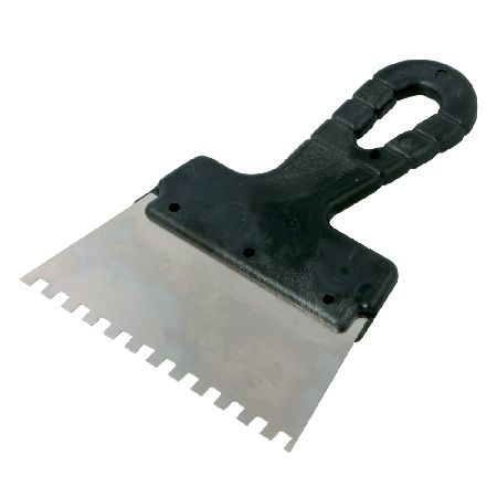  POLONIA   MŰANYAG NYELŰ FOGAZOTT INOX SPATULA - 150/6MM  termék fő termékképe