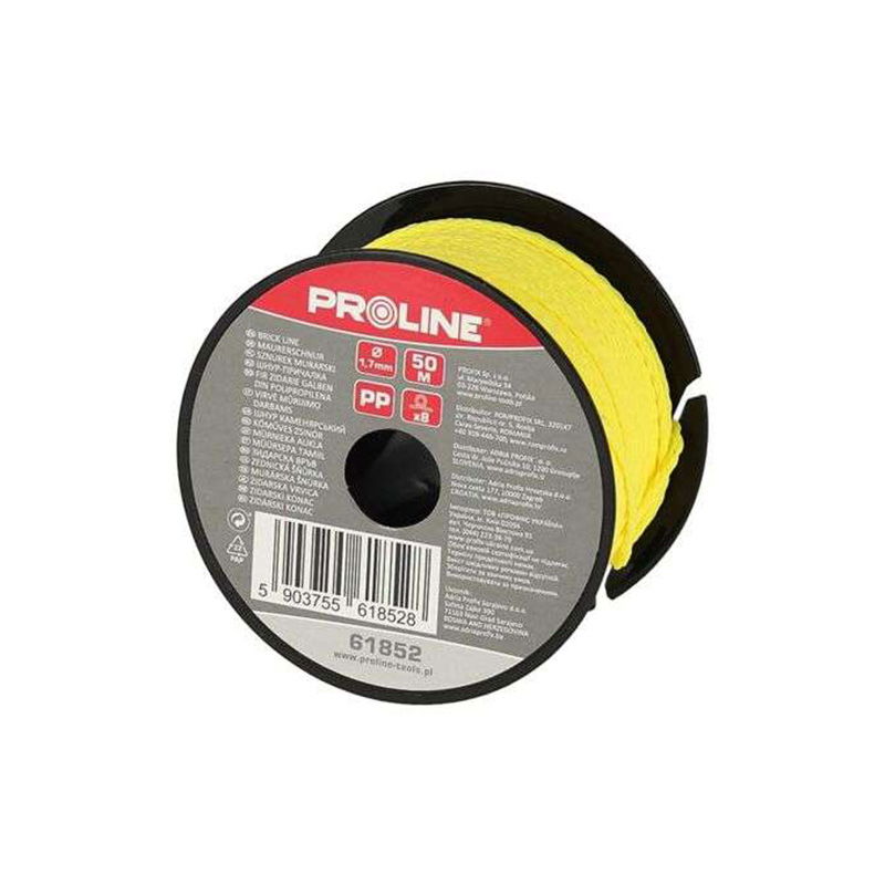  PROLINE   POLIPROPILÉN FALAZÓZSINÓR / SÁRGA - 1.7MM / 50M  termék fő termékképe