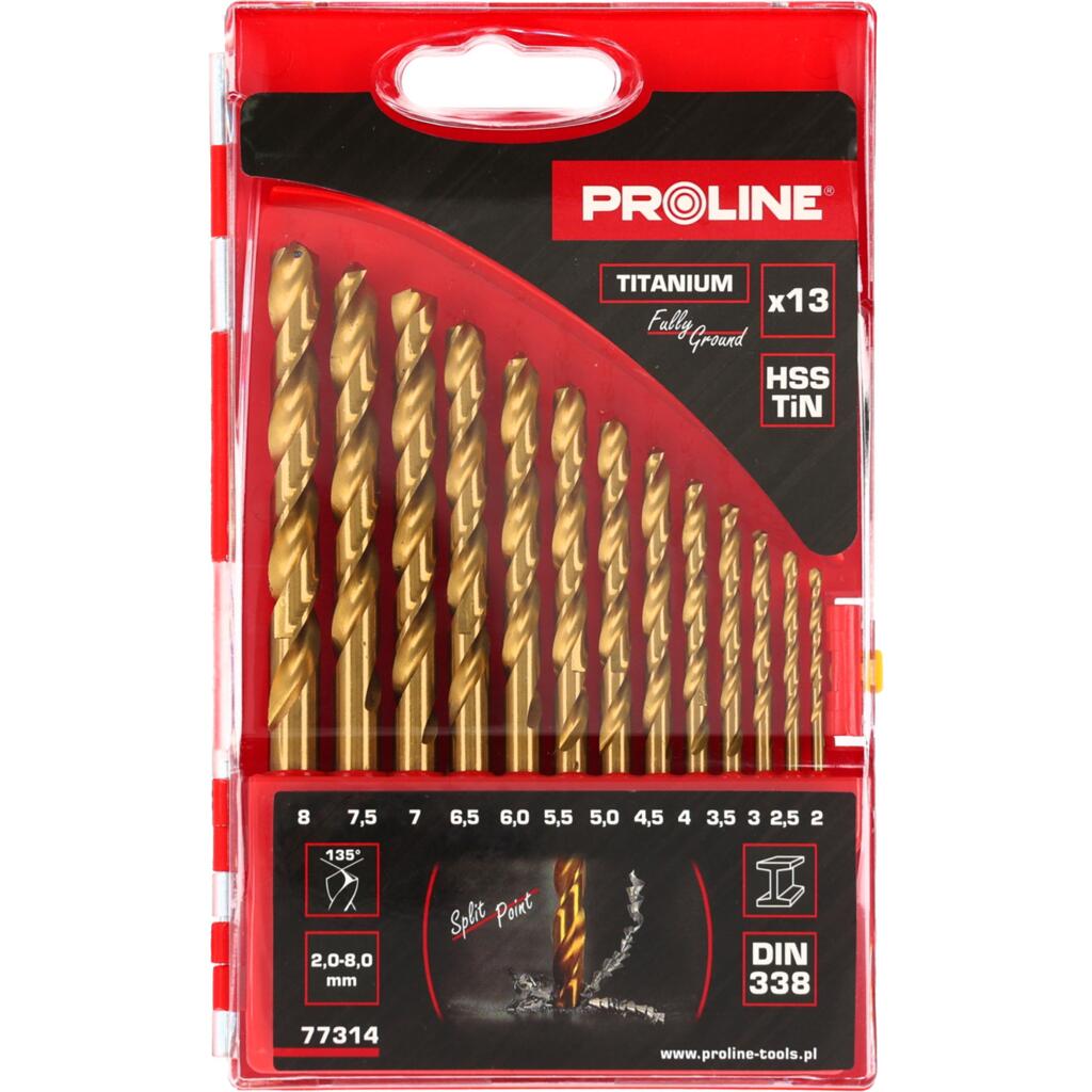  PROLINE   FÉMFÚRÓ SZETT HSS-TIN-135° - 1.5-6.5MM - 13 DB  termék fő termékképe