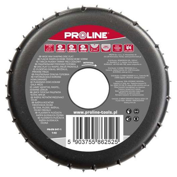  PROLINE   RÁSPOLY KÚPKORONG, LAPOS / SZÉL - 120MM  termék fő termékképe