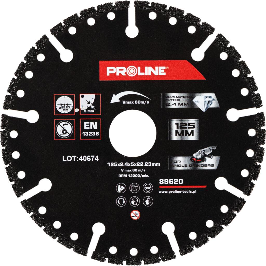  PROLINE   SPECIÁLIS GYÉMÁNT VÁGÓKORONG TÖBBFÉLE-ANYAGHOZ 125MM  termék fő termékképe