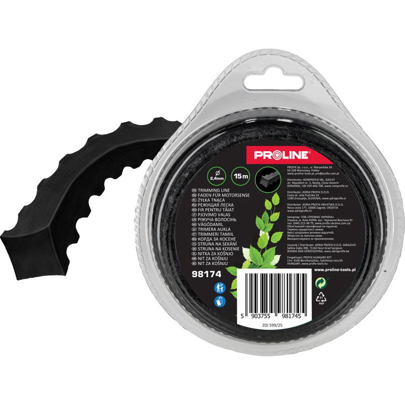  PROLINE   FŰNYÍRÓ DAMIL, ERŐSÍTETT - FOGAZOTT 3.0MM / 15M  termék fő termékképe