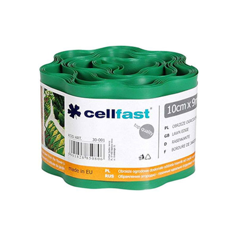  CELLFAST   HULLÁMOS ELVÁLASZTÓ SZEGÉLY - 10CM / 9M / ZÖLD  termék fő termékképe