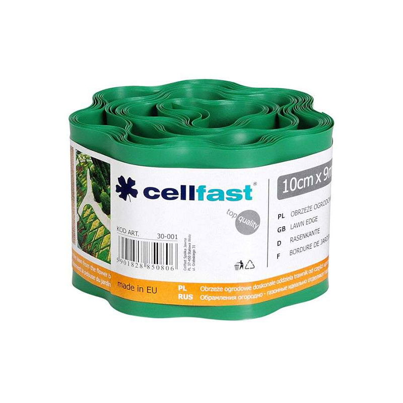  CELLFAST   HULLÁMOS ELVÁLASZTÓ SZEGÉLY - 10CM / 9M / BARNA  termék fő termékképe