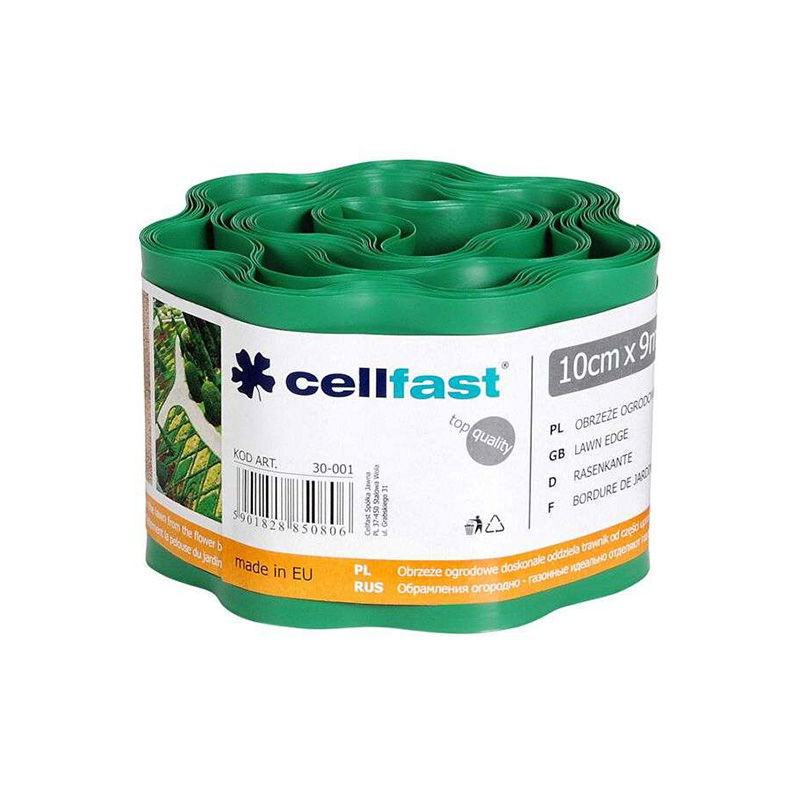  CELLFAST   HULLÁMOS ELVÁLASZTÓ SZEGÉLY - 15CM / 9M / BARNA  termék fő termékképe