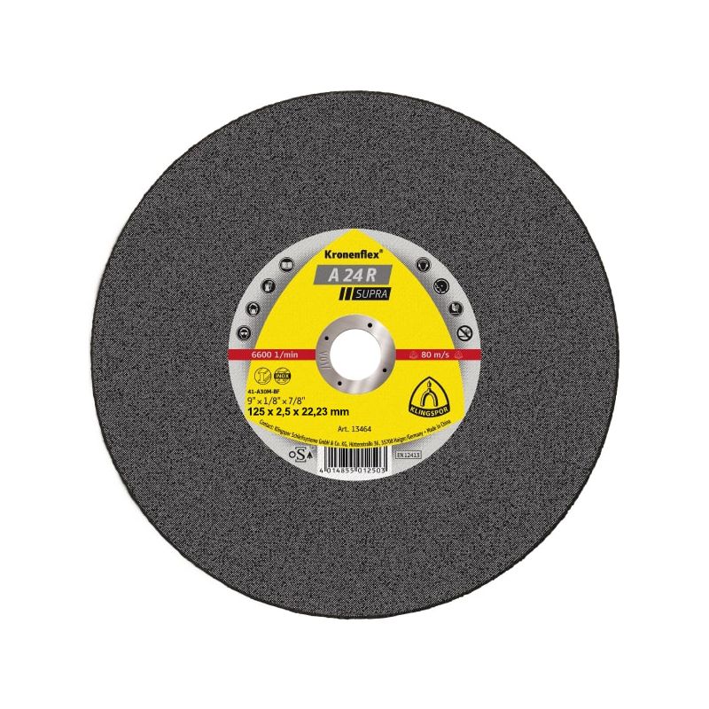  KLINGSPOR   FÉM VÁGÓKORONG - 125X2.5MM / A24RSUPRA  termék fő termékképe