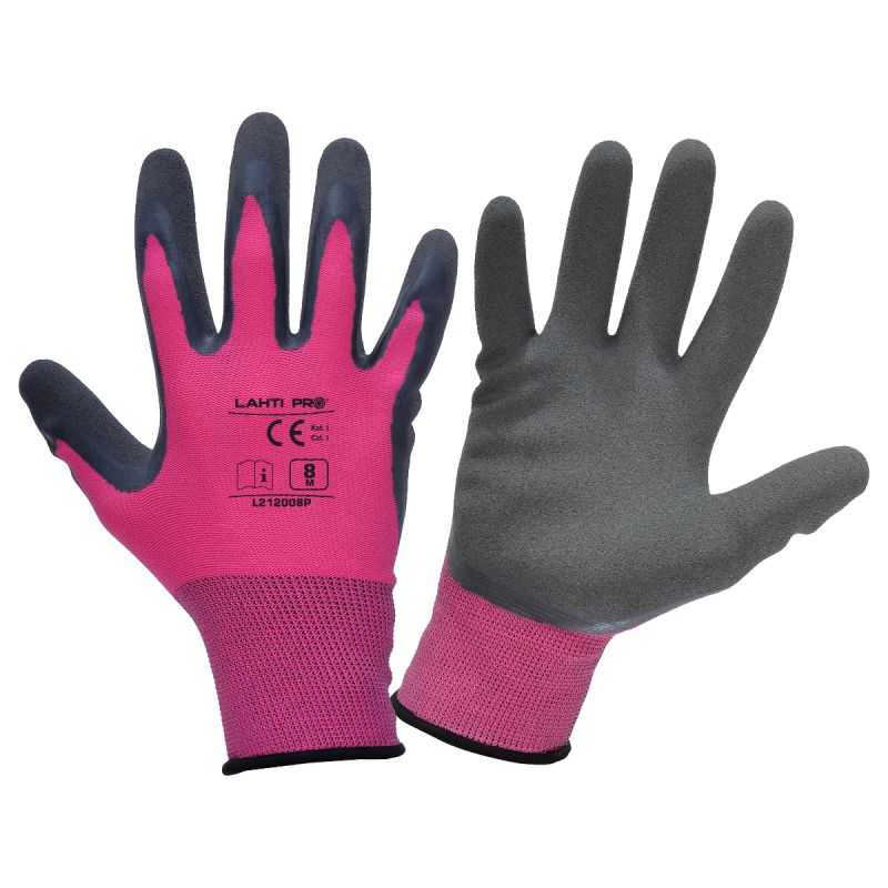  LAHTI PRO   LATEX VÉDŐKESZTYŰ / RÓZSASZÍN - 9  termék fő termékképe