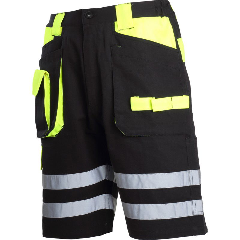  LAHTI PRO   FÉNYVISSZAVERŐS RÖVIDNADRÁG / FEKETE-ZÖLD - 2XL  termék fő termékképe