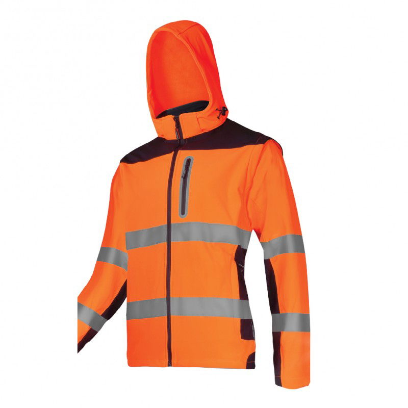  LAHTI PRO   LÁTHATÓSÁGI SOFT-SHELL KABÁT / NARANCSSÁRGA - 3XL  termék fő termékképe