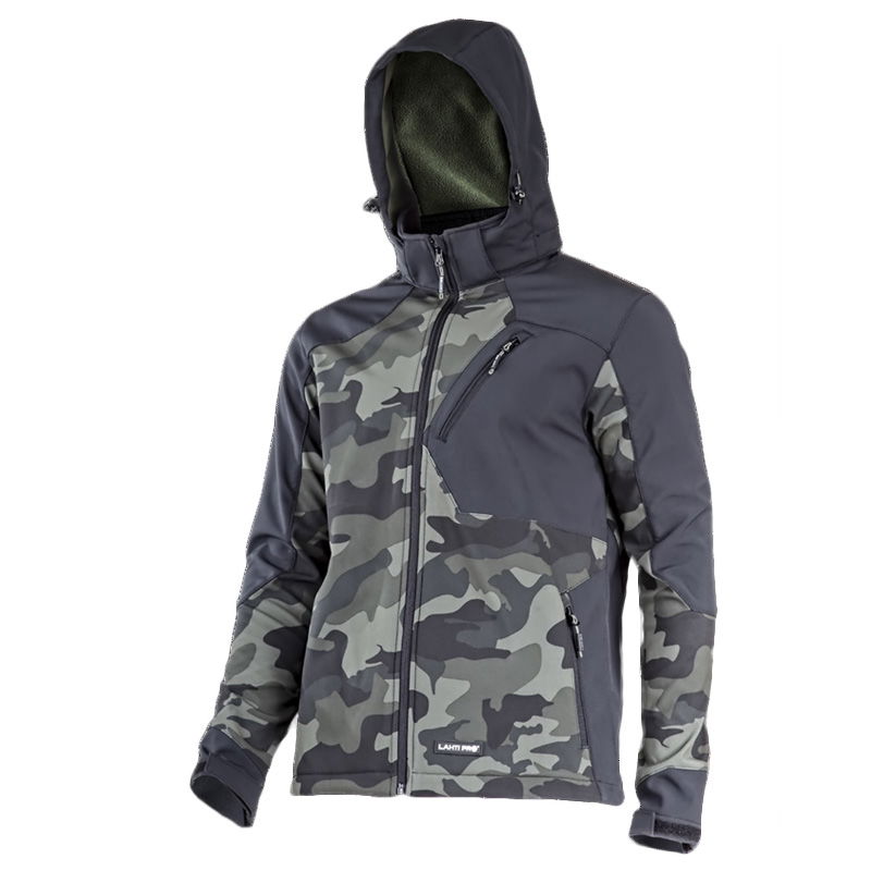 LAHTI PRO   SOFT-SHELL KABÁT, KAPUCNIS / TEREPSZÍNŰ - 3XL  termék fő termékképe