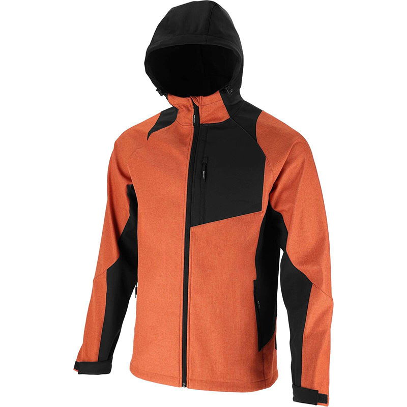  LAHTI PRO   SOFT-SHELL KABÁT, KAPUCNIS / BÉZS-NARANCSSÁRGA - S  termék fő termékképe