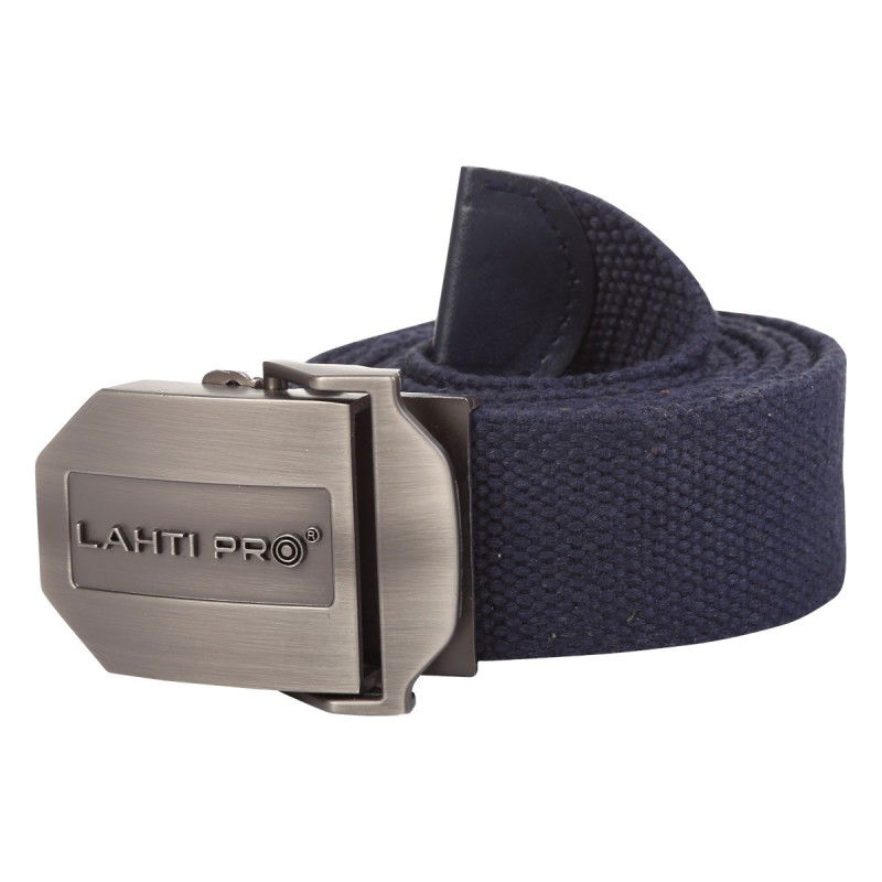  LAHTI PRO   FÉMCSATOS POLIÉSZTER NADRÁGSZÍJ - 130CM / SÖTÉTKÉK  termék fő termékképe