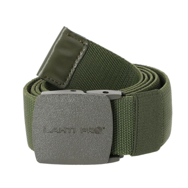  LAHTI PRO   MŰANYAG CSATOS ELASZTIKUS NADRÁGSZÍJ - 120CM / KHAKI  termék fő termékképe