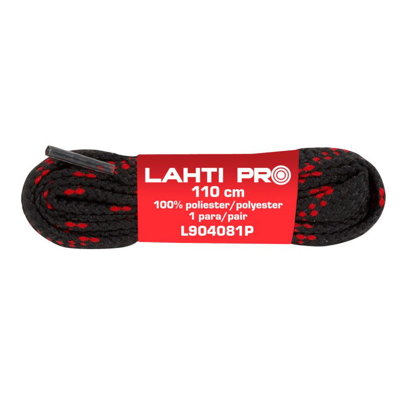  LAHTI PRO   POLIÉSZTER FŰZŐ, LAPOS / FEKETE-SZÜRKE - 110CM, 10DB/CS  termék fő termékképe