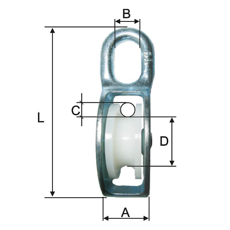  MK   KÖTÉLCSIGA - 6X18MM/22MM / 13MM / 80MM  termék fő termékképe