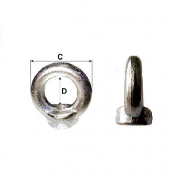  MK   MENETES CSAVARANYÁS GYŰRŰS SZEM - M10 / 25MM/41MM  termék fő termékképe