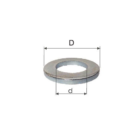  MK   HORGANYZOTT VÉKONY ALÁTÉT - M27 (28.1/50.0MM), 30DB/CS  termék fő termékképe