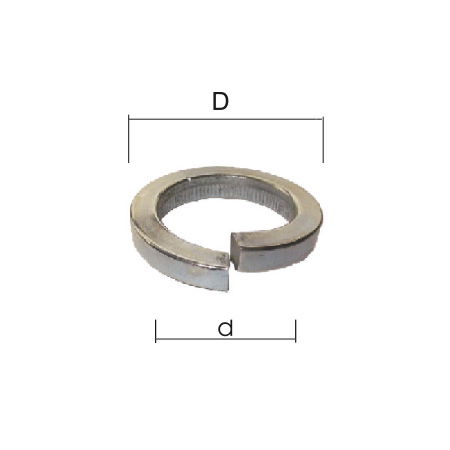  MK   HORGANYZOTT RUGÓS ALÁTÉT - M3 (3.1/4.3MM), 1000DB/CS  termék fő termékképe