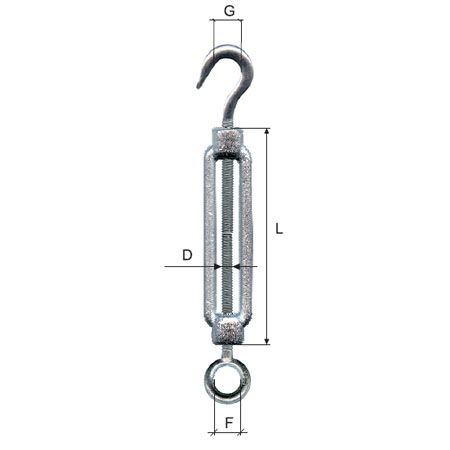  MK   EDZETT HOROG-SZEM KÖTÉLFESZÍTŐ - 8MM / 10/11MMX110MM  termék fő termékképe