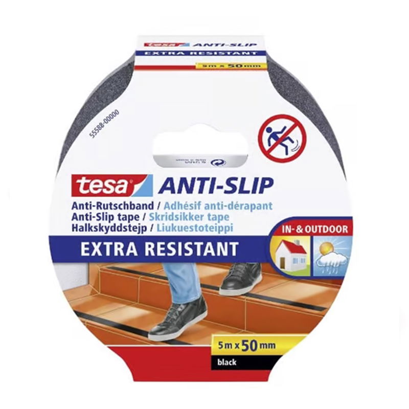  TESA   CSÚSZÁSGÁTLÓ SZALAG - 50MM / 5M - FEKETE  termék fő termékképe