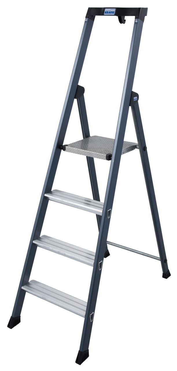 Krause MONTO SePro S egy oldalon járható lépcsőfokos állólétra, eloxált, 4 fokos termék fő termékképe