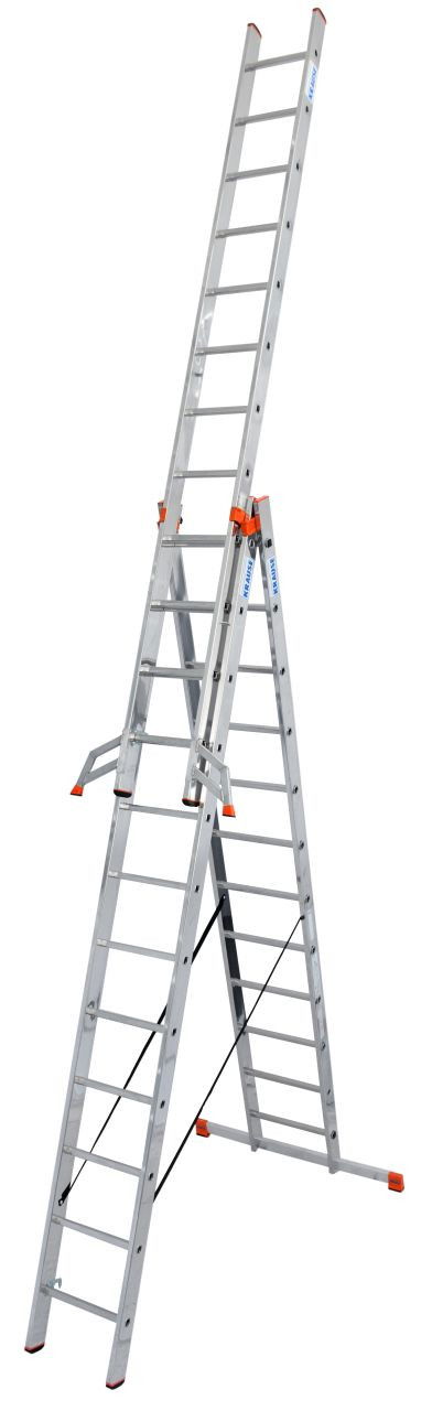 Krause MONTO Tribilo háromrészes létrafokos sokcélú létra, 3x12 fokos termék fő termékképe