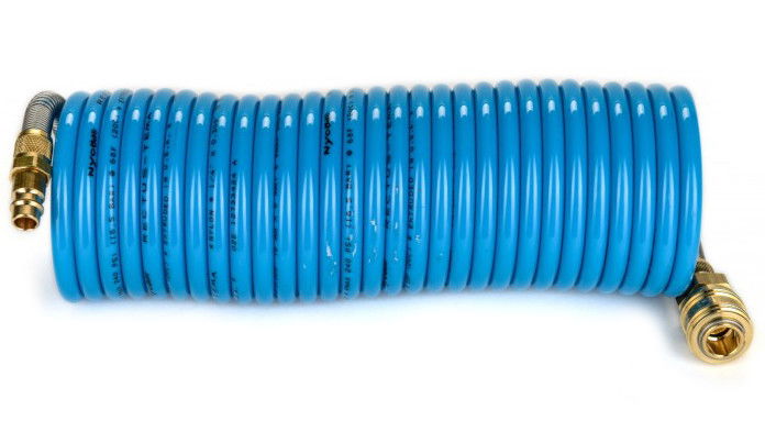 Rectus MFSP10/150KS poliamid 12 spiráltömlő gyorscsatlakozóval, kék, 10x8x1 mm, 15 m hosszú termék fő termékképe