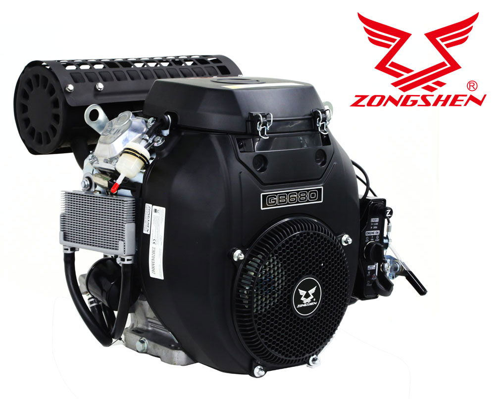  ZONGSHEN   MEGHAJTÓ MOTOR ZONGSHEN GB680 680cc 23 TWIN 25,4 mm VíZSZINTES TENGELY  termék fő termékképe