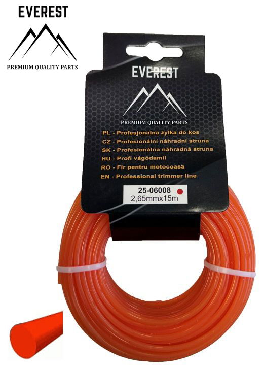  UNIVERZÁLIS   VÁGÓDAMIL KEREK 2,65mm 15M EVEREST  termék fő termékképe