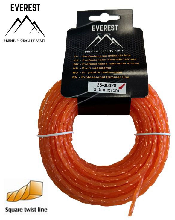  UNIWERSALNE   VÁGÓDAMIL TWIST 3,0mm 15M EVEREST  termék fő termékképe