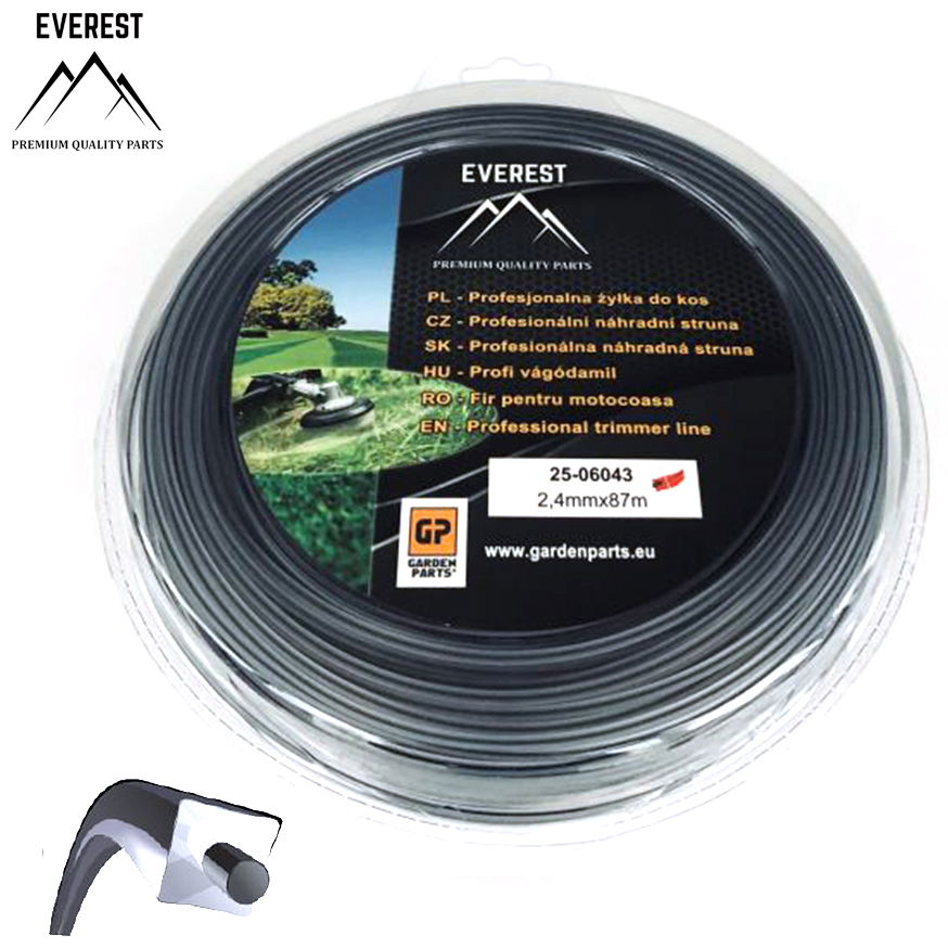  UNIVERZÁLIS   VÁGÓDAMIL  DUAL POWER LINE 2,4mm 87M EVEREST  termék fő termékképe