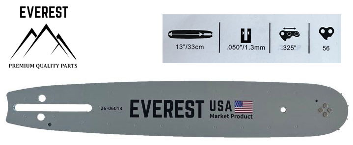  UNIVERZÁLIS   LÁNCVEZETŐ 13".325 1,3mm 56ogn. EVEREST  termék fő termékképe