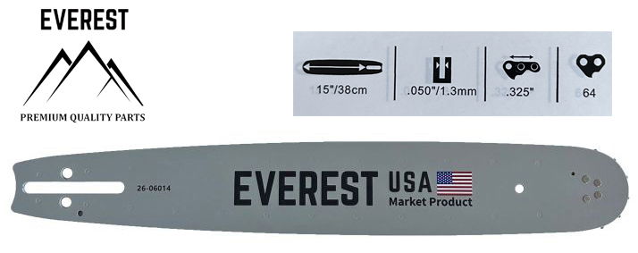  UNIVERZÁLIS   LÁNCVEZETŐ 15".325 1,3mm 64ogn. EVEREST  termék fő termékképe