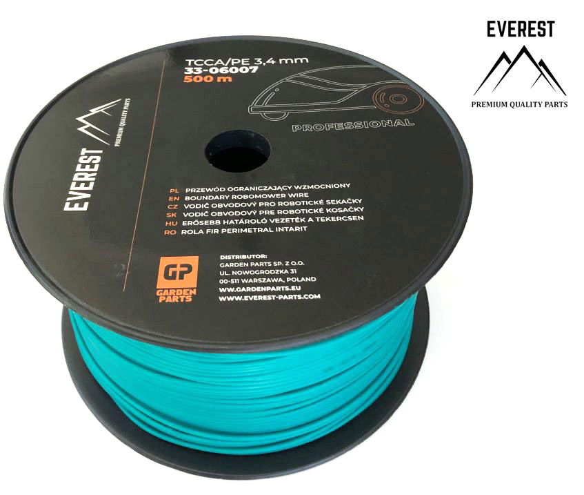  UNIVERZÁLIS   ERŐSEBB HATÁROLÓ VEZETÉK A TEKERCSEN TCCA/PE 3,4mm 500m EVEREST  termék fő termékképe