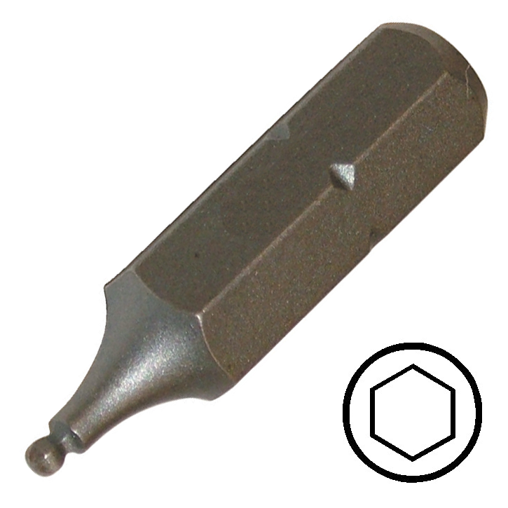 KENNEDY 3.0 mm gömbvégű hatszög csavarbehajtó bit 1/4" hatszög illesztéssel, 25 mm termék fő termékképe
