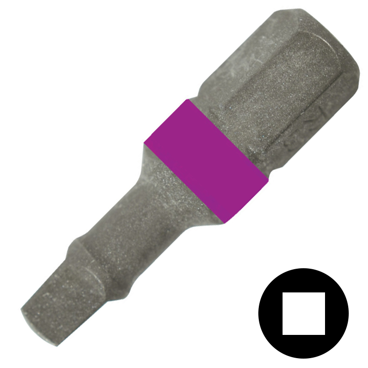 KENNEDY No.3 négyszög csavarhúzó bit 1/4" hatszög illesztéssel, 25 mm termék fő termékképe